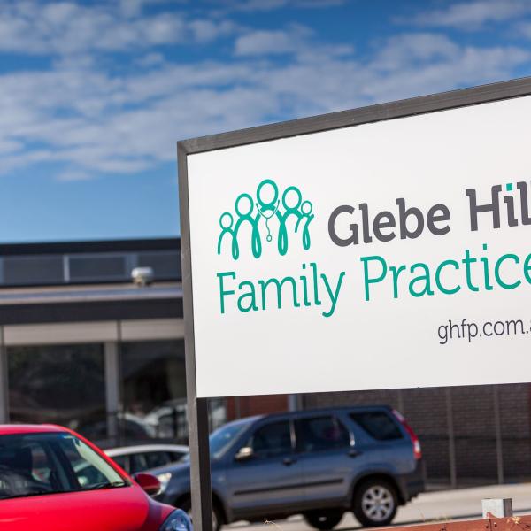 Glebe Hill Family Practice - Signage at entrance